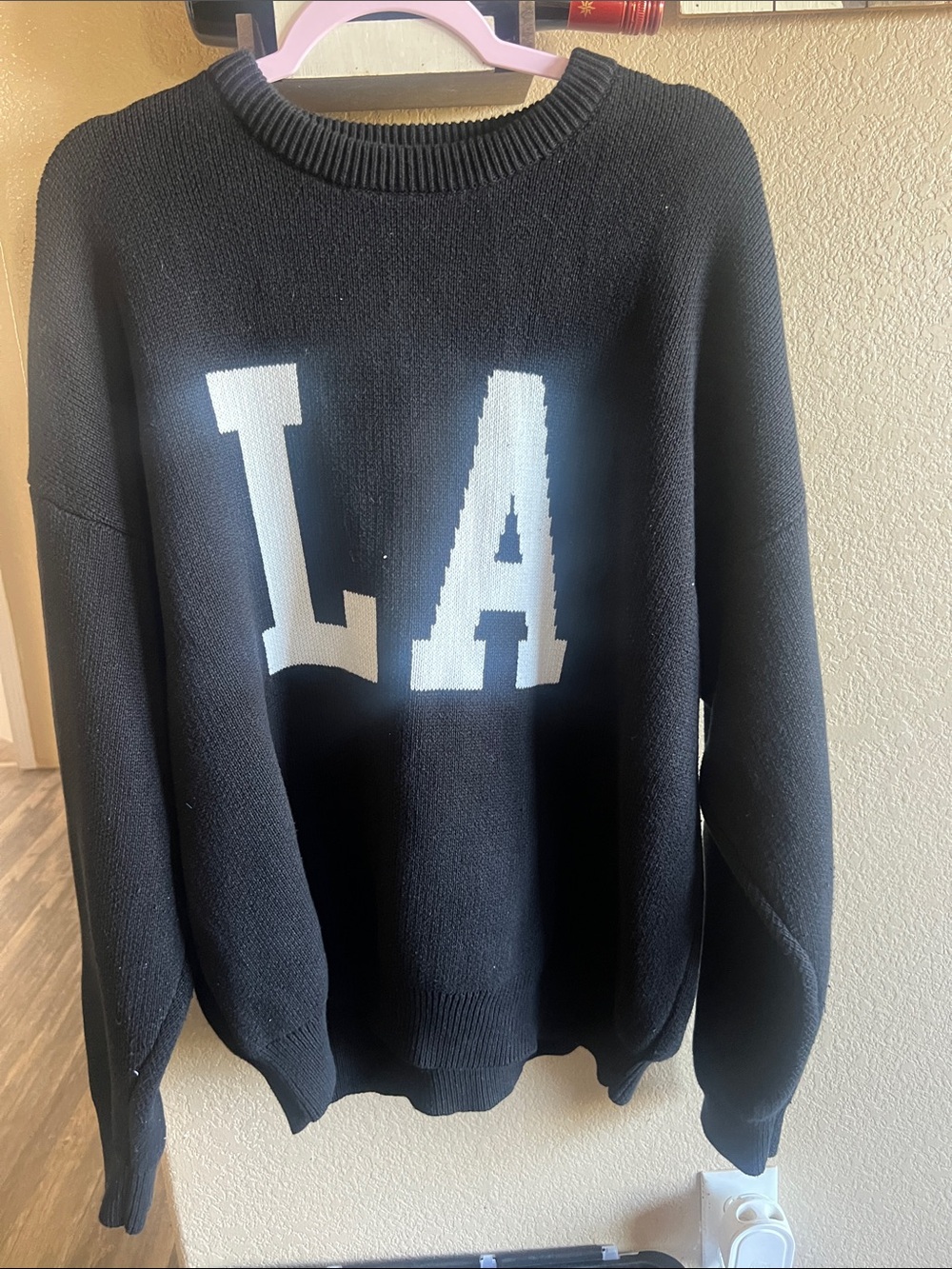 PacSun Black Crewneck with Subtle White Label